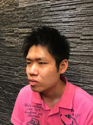 ショート 岡部 迅のヘアスタイル