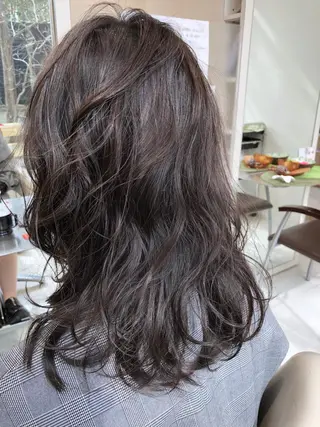 ミディアム 福元 保雄のヘアスタイル