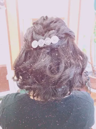 ミディアム ヘアアレンジ PANOLA所属・リサ 立川/顔剃り/美容師のその他イメージ