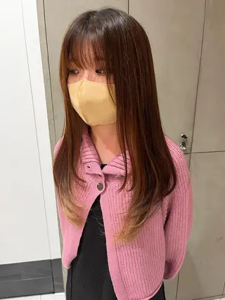 ロング 米山 莉緒のヘアスタイル