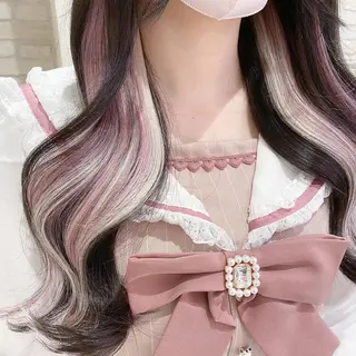 セミロング 横浜🍒カット エクステ／RIEのヘアスタイル