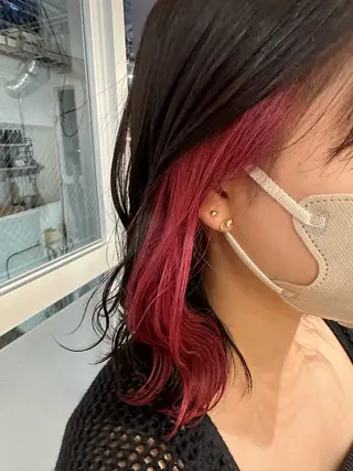 ミディアム 松本 莉央のヘアスタイル