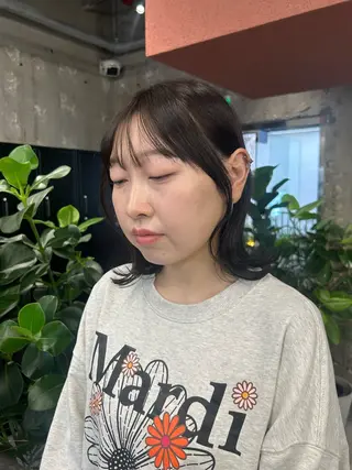 ショート カラー 💜無料モデル募集 ‪𓂃🫧Miyuのヘアスタイル
