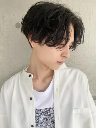 カラー パーマ メンズ 【渋谷メンズ特化】 🔥BLUCK🔥のヘアスタイル