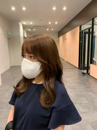 ミディアム 梅田美容室　山本 歩夢のヘアスタイル