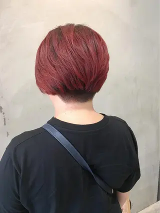 ショート カラー 🩷🍭中津・梅田 エリア🍬💜のヘアスタイル