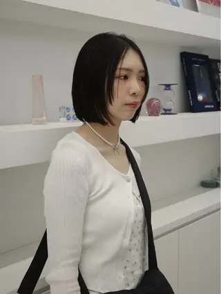 ショート カラー 🌱ぱつっと/ボブ 🌱のヘアスタイル