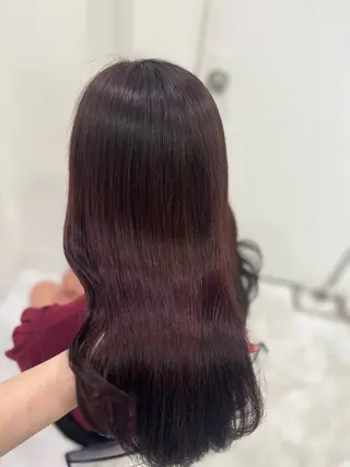 セミロング カラー ガーリー♡女の子っぽ ヘア♡ピンクカラー♡のヘアスタイル
