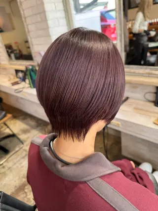 ショート 透明感カラー｡:* ナナカ🌦️のヘアスタイル