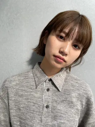 ショート カラー パーマ CEINE PATHのヘアスタイル