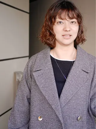 ショート カラー パーマ SALOWIN本山所属・SALOWIN本山 イレンのヘアスタイル