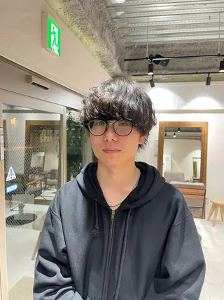 パーマ メンズ 🩵ボブ/レイヤー /髪質改善🩵のヘアスタイル