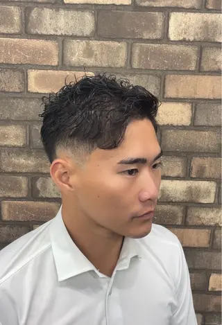 ショート パーマ メンズ 【メンズ特化】　倉山 和樹のヘアスタイル