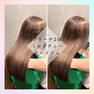 ロング 🥇KEN /レイヤー/艶カラーのヘアスタイル