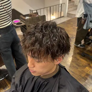 パーマ メンズ Luce川崎 クロサワのヘアスタイル