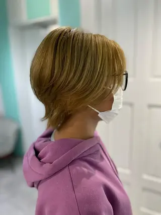 ショート Matina hair所属・原 千景のヘアスタイル