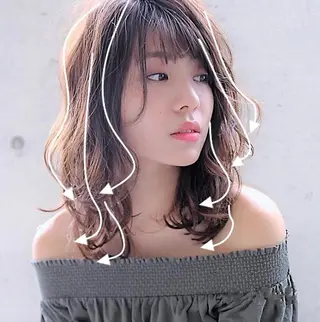 セミロング 🌼こやま かおり🌼のヘアスタイル