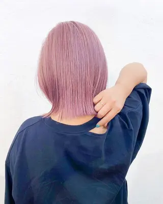 ミディアム カラー パーマ、髪質改善 菊地美月のヘアスタイル