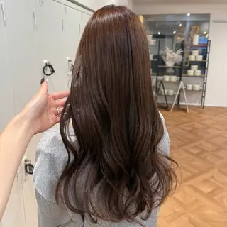 ロング カラー ヘアアレンジ キヨミ 韓国レイヤーカットのヘアスタイル