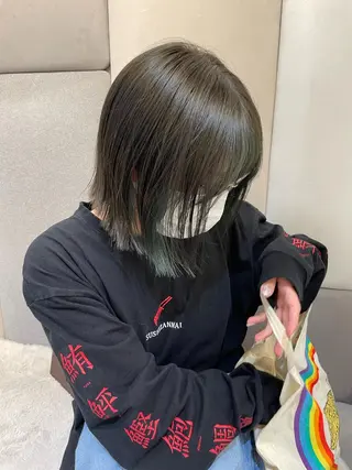 ショート カラー ヘアアレンジ 🍃柔らかヘアー田中 瑞希🍃のヘアスタイル