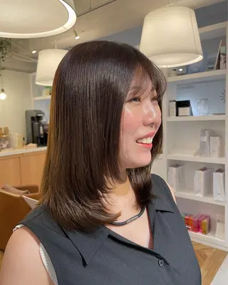 セミロング カラー Ogata Marinaのヘアスタイル