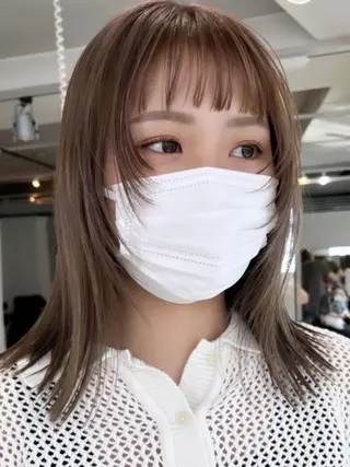 セミロング ネイル マツエク・マツパ アイブロウ yelm ［official］のヘアスタイル