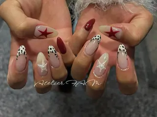 セミロング nail&eyelashsalon atelier fam上本町店所属・アトリエ FAMのネイルデザイン