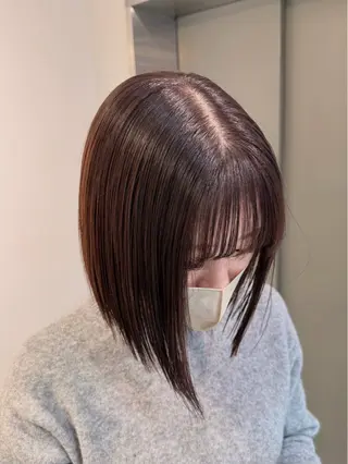 ショート カラー 🦈AKARI🦈 袋町/韓国風/透明感のヘアスタイル