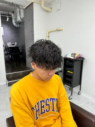 ショート パーマ メンズ メンズカット/波巻き TAKUMAのヘアスタイル