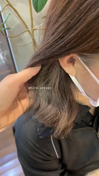 ミディアム 熊田 秀佳のヘアスタイル