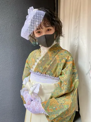 ショート ヘアアレンジ i MA ヘアスタジオ所属・勝野 麻美のヘアスタイル