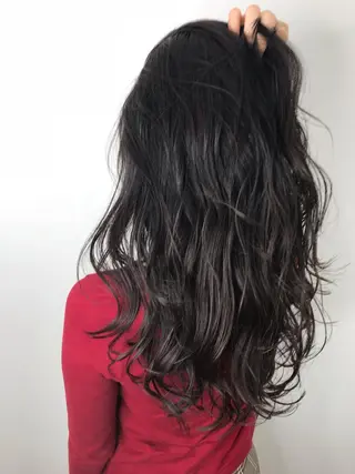 ロング カラー 酸性ストレート/ブリ ーチなし/中村 匠のヘアスタイル
