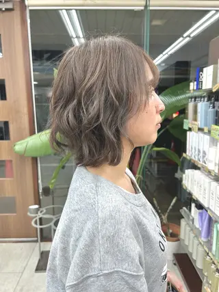 ミディアム カラー パーマ メンズパーマの達人 /タカシマ　ダイスケのヘアスタイル