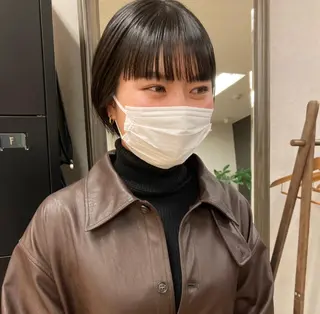 ショート nono/パーマ /顔まわりカット🐈のヘアスタイル