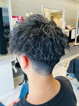 パーマ メンズ メンズ特化/パーマ/ フェードWATARUのヘアスタイル