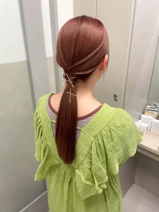ロング カラー ヘアアレンジ autre所属・大久保 ひでなりのヘアスタイル