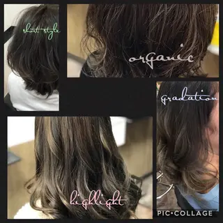 ミディアム カラー パーマ ヘアサロンオスカー 岸和田蛸地蔵店のヘアスタイル