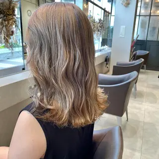 セミロング カラー 【脱白髪染め】【髪質 改善】仲井槙一のヘアスタイル