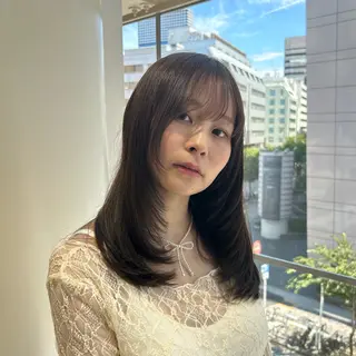 ロング カラー 艶髪✖️透明感/ 暗髪/AOIのヘアスタイル