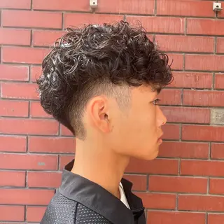 ミディアム パーマ メンズ 【柏メンズパーマ職人 】店長　KAZUMAのヘアスタイル