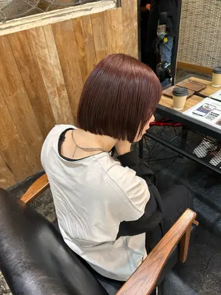 ショート 暖色カラー/レイヤー /Moeのヘアスタイル