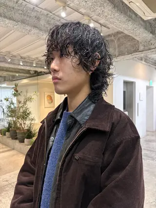 パーマ メンズ ANY/メンズ特化/ シバヤ ユウキのヘアスタイル