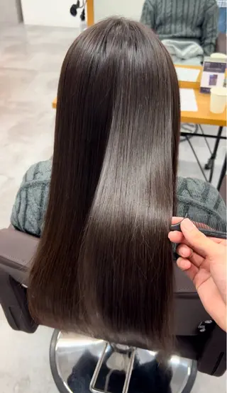 ロング ハイトーンカラー✨ 永井大貴のヘアスタイル