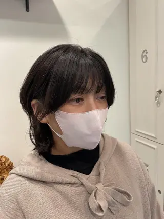 ミディアム mono.所属・南茨/ヘッドスパ /カット/momoのヘアスタイル