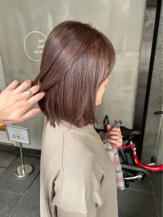 セミロング カラー 脱白髪染め❕白髪 ぼかし特化🌟ヨコタのヘアスタイル