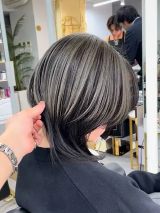 ミディアム senjyu GINZA所属・バレイヤージュ/ハイ ライト/庄司鉄平のヘアスタイル