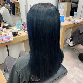 セミロング カラー 透明感カラー×ヘア アレンジ🪽しおりのヘアスタイル