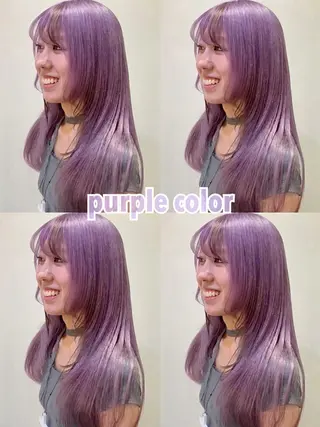 セミロング カラー 横浜🍒カット エクステ/RIEのヘアスタイル