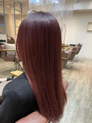 セミロング パーマ カラー N° +aero 横浜のヘアスタイル