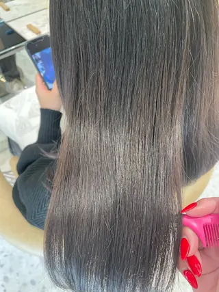 ミディアム 韓国ヘア/髪質改善 /Harunaのヘアスタイル